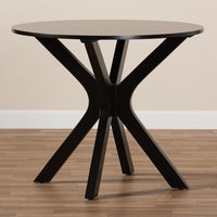 Kenji Modern and Contemporary Finished 35-Inch-Wide Round Wood Dining Table
