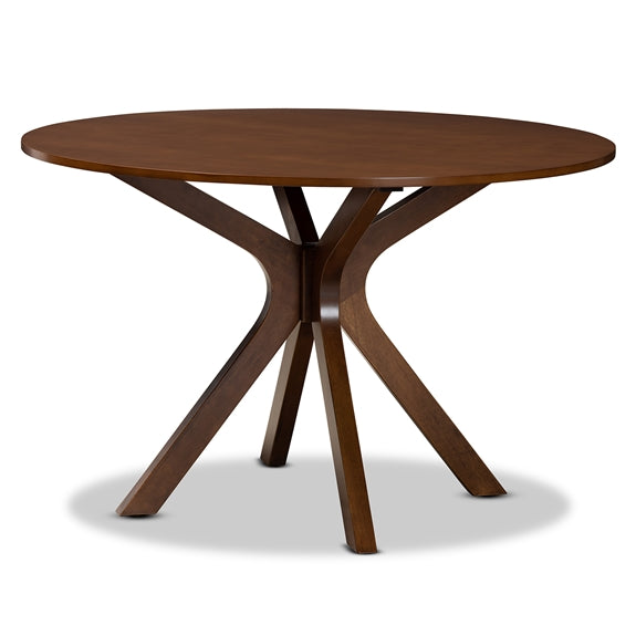 Kenji Modern and Contemporary Finished 48-Inch-Wide Round Wood Dining Table