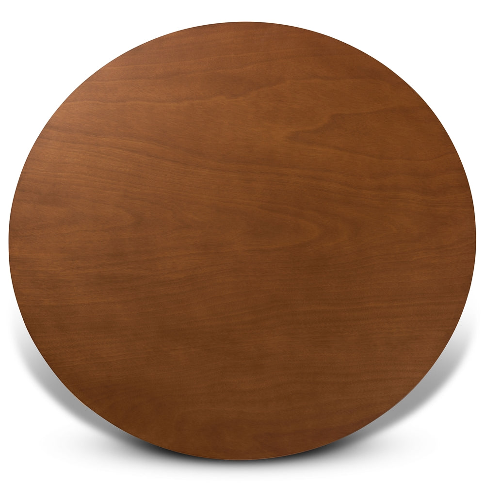 Kenji Modern and Contemporary Finished 48-Inch-Wide Round Wood Dining Table