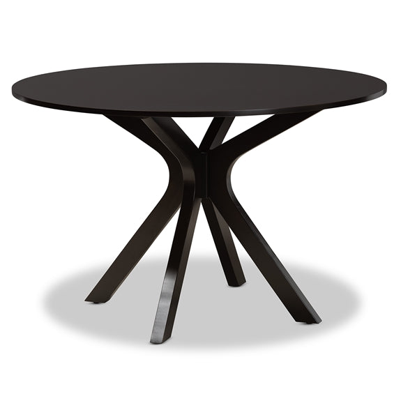 Kenji Modern and Contemporary Finished 48-Inch-Wide Round Wood Dining Table