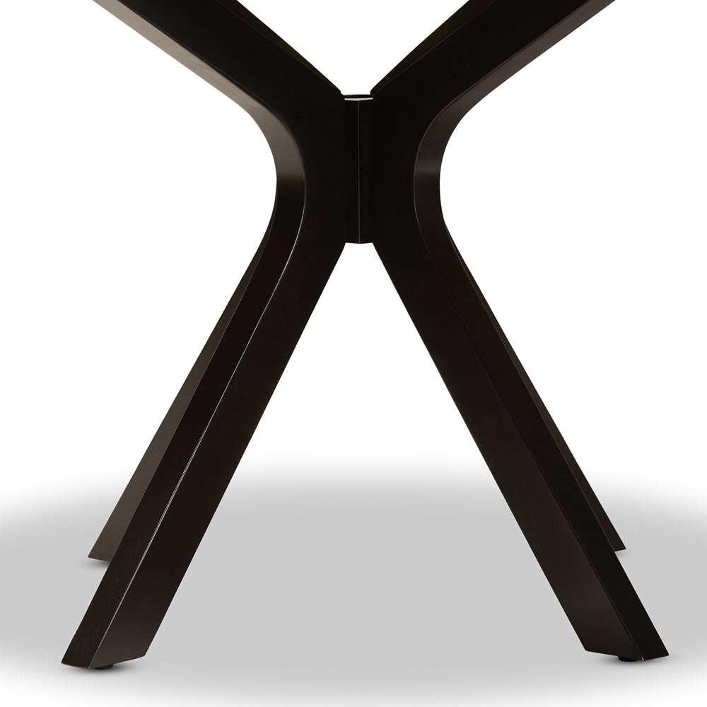 Kenji Modern and Contemporary Finished 48-Inch-Wide Round Wood Dining Table