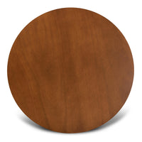 Irene Modern and Contemporary Finished 35-Inch-Wide Round Wood Dining Table