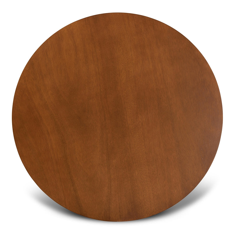 Irene Modern and Contemporary Finished 35-Inch-Wide Round Wood Dining Table