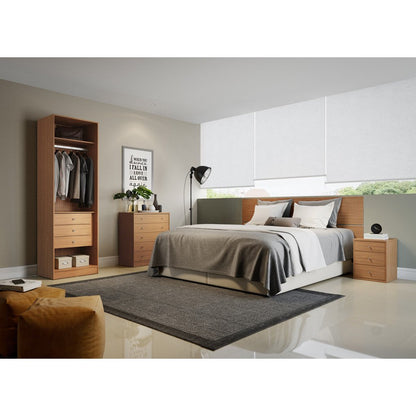 Chelsea 1.0 - 27.55 inch Wide Basic Wardrobe Closet with 3 Drawers and 2 Doors - living-essentials