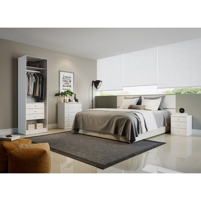 Chelsea 1.0 - 27.55 inch Wide Basic Wardrobe Closet with 3 Drawers and 2 Doors - living-essentials