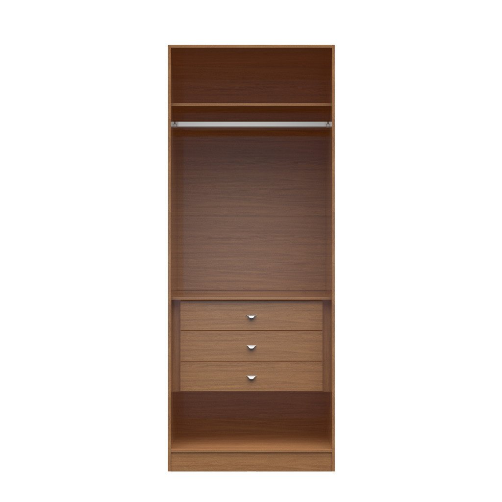 Chelsea 2.0 - 35.43 inch Wide Basic Wardrobe Closet 2 with 3 Drawers - living-essentials