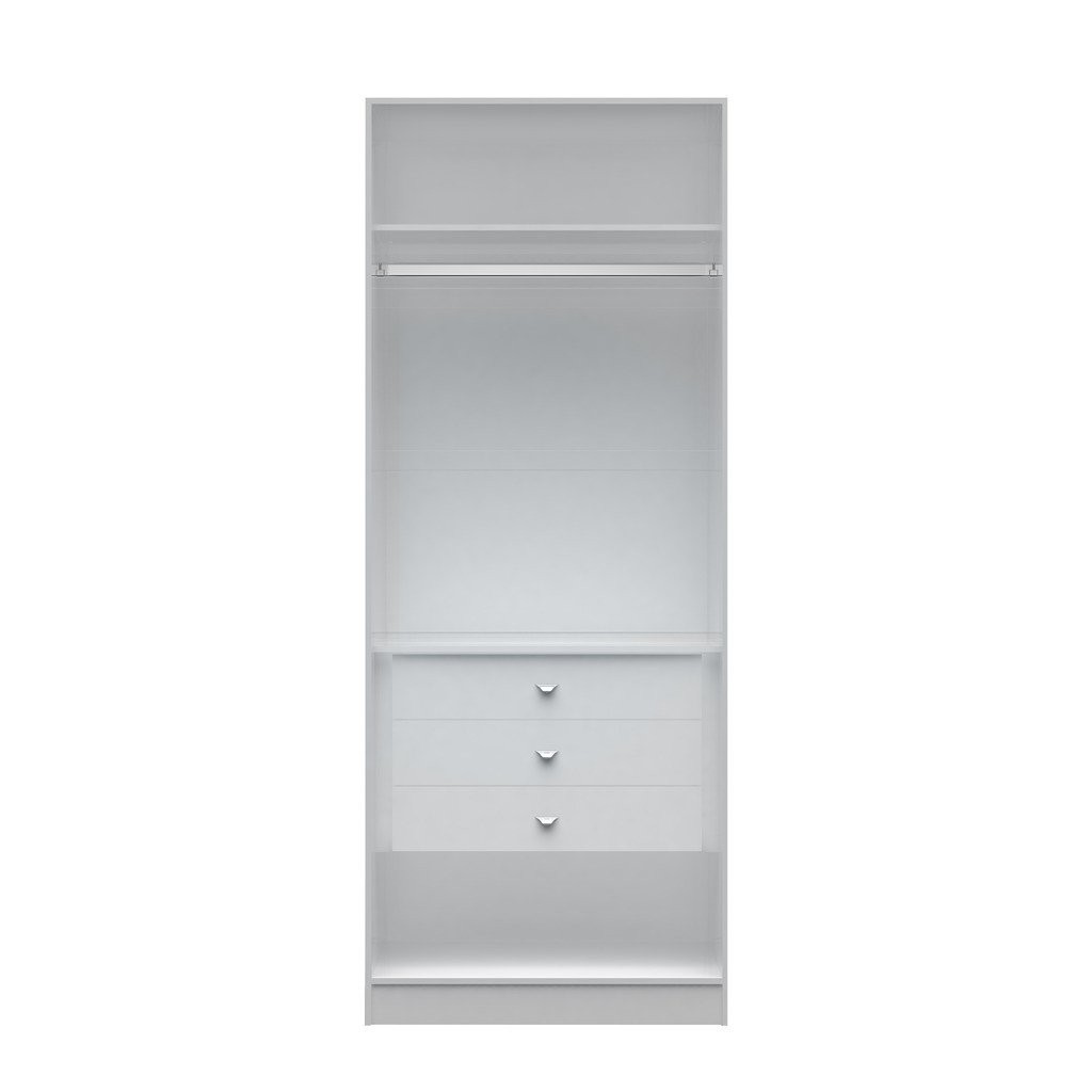 Chelsea 2.0 - 35.43 inch Wide Basic Wardrobe Closet 2 with 3 Drawers - living-essentials