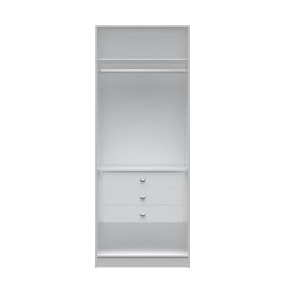 Chelsea 2.0 - 35.43 inch Wide Basic Wardrobe Closet 2 with 3 Drawers - living-essentials