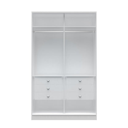 Chelsea 1.0 - 54.33 inch Wide He/ She Wardrobe with 6 Drawers - living-essentials