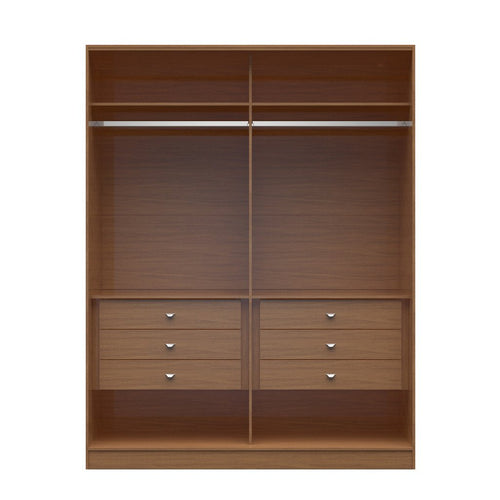 Chelsea 2.0 -  70.07 inch Wide He/ She Wardrobe with 6 Drawers - living-essentials