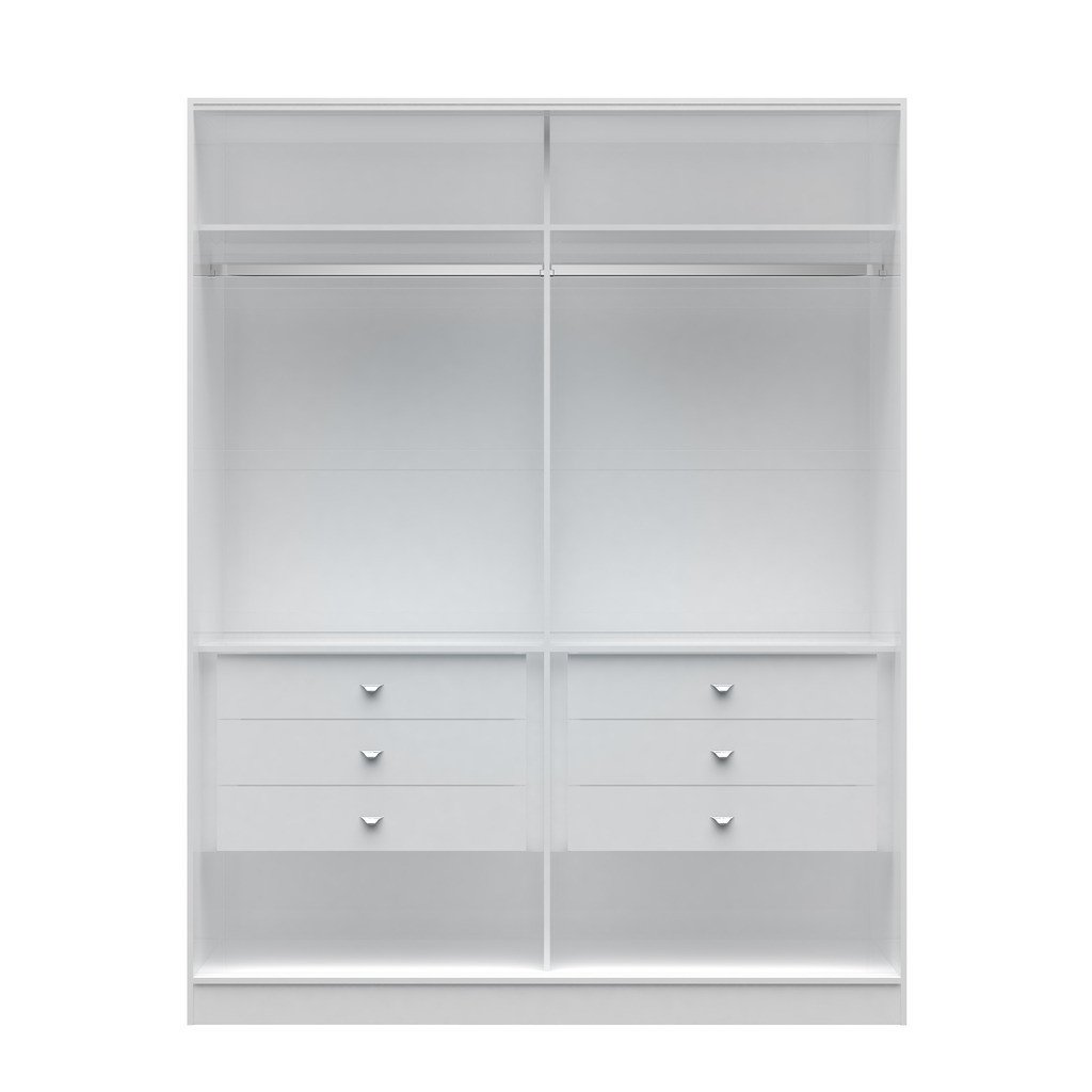 Chelsea 2.0 -  70.07 inch Wide He/ She Wardrobe with 6 Drawers - living-essentials