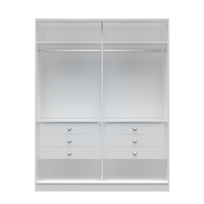 Chelsea 2.0 -  70.07 inch Wide He/ She Wardrobe with 6 Drawers - living-essentials