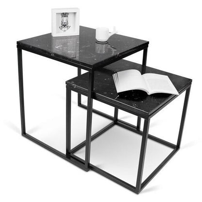 PRAIRIE NESTING TABLES WITH MARBLE TOPS - living-essentials
