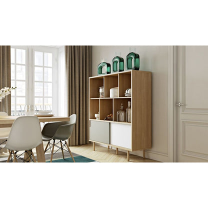 DANN CUPBOARD W/ WOOD LEGS - living-essentials