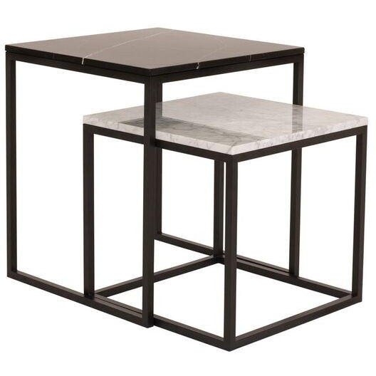 PRAIRIE NESTING TABLES WITH MARBLE TOPS - living-essentials