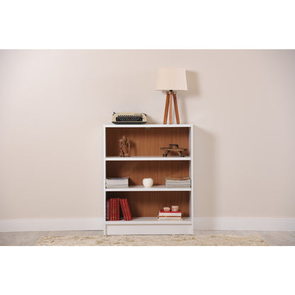 Greenwich 3 - Shelf Wide Grande 1.0 Bookcase - living-essentials