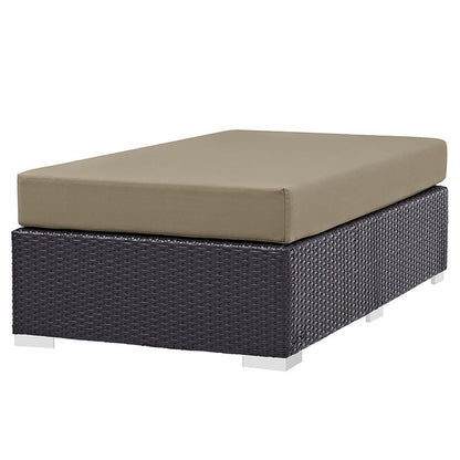 Berkeley Outdoor Patio Fabric Rectangle Ottoman - living-essentials