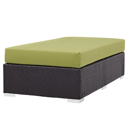 Berkeley Outdoor Patio Fabric Rectangle Ottoman - living-essentials