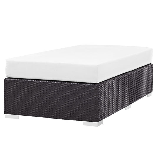 Berkeley Outdoor Patio Fabric Rectangle Ottoman - living-essentials
