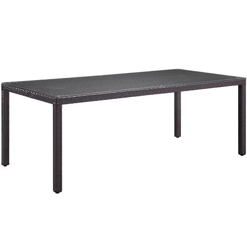 Berkeley 82" Espresso Outdoor Patio Dining Table - living-essentials