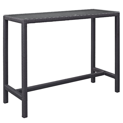 Berkeley Espresso Large Outdoor Patio Bar Table - living-essentials