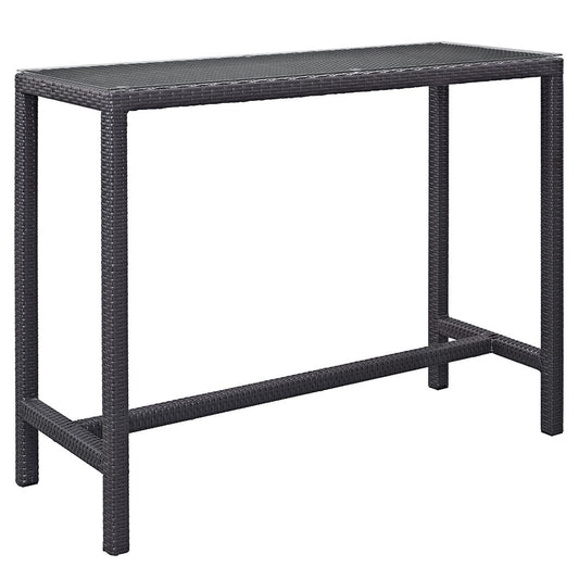 Berkeley Espresso Large Outdoor Patio Bar Table - living-essentials