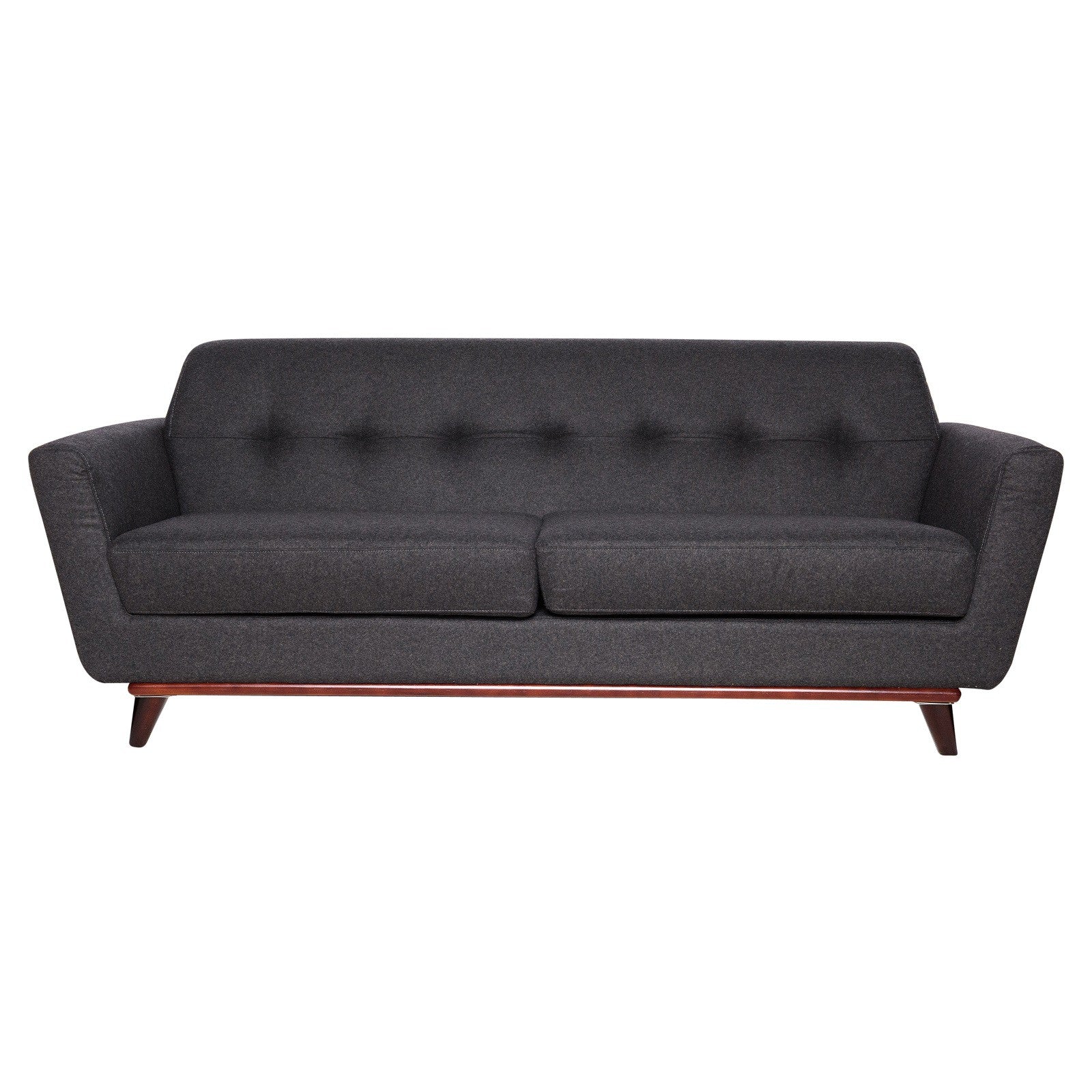 Luca Dark Grey Wool Sofa - living-essentials