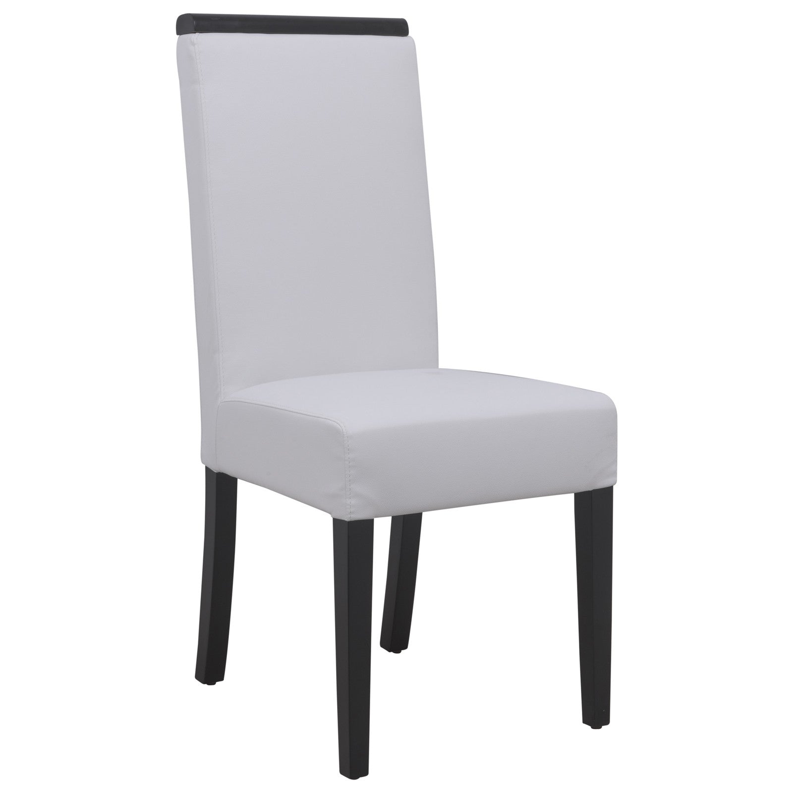 Elyse White Vinyl Leather Dining Chair - living-essentials