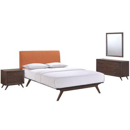 Truman Mid Century 4 Piece Queen Bedroom Set - living-essentials