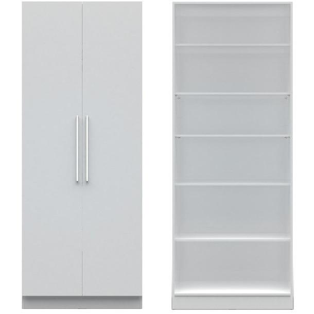 Chelsea 3.0 - 35.43 inch Wide 6-Shelf Closet with 2 Doors - living-essentials