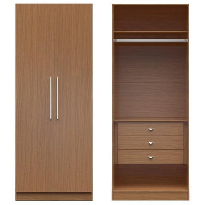 Chelsea 2.0 - 35.43 inch Wide Basic Wardrobe Closet 2 with 3 Drawers and 2 Doors - living-essentials