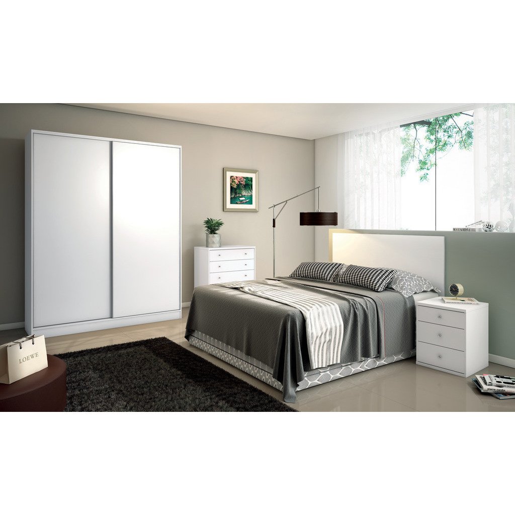 Chelsea 2.0 - 70.07 inch Wide Wardrobe with 3 Drawers and 2 Sliding Doors - living-essentials