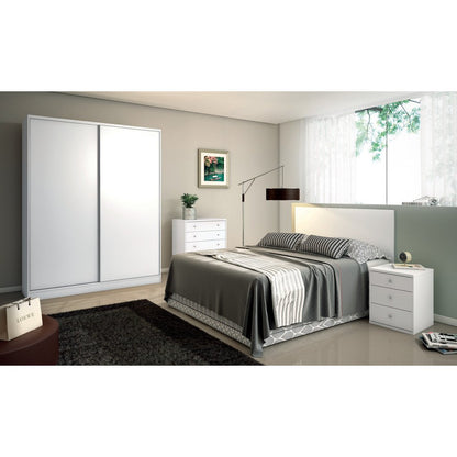 Chelsea 2.0 - 70.07 inch Wide Wardrobe with 3 Drawers and 2 Sliding Doors - living-essentials