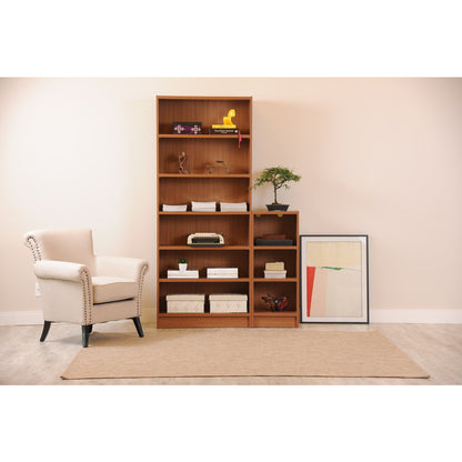 Greenwich 2 Piece Bookcase 9 Wide and Narrow Shelves - living-essentials