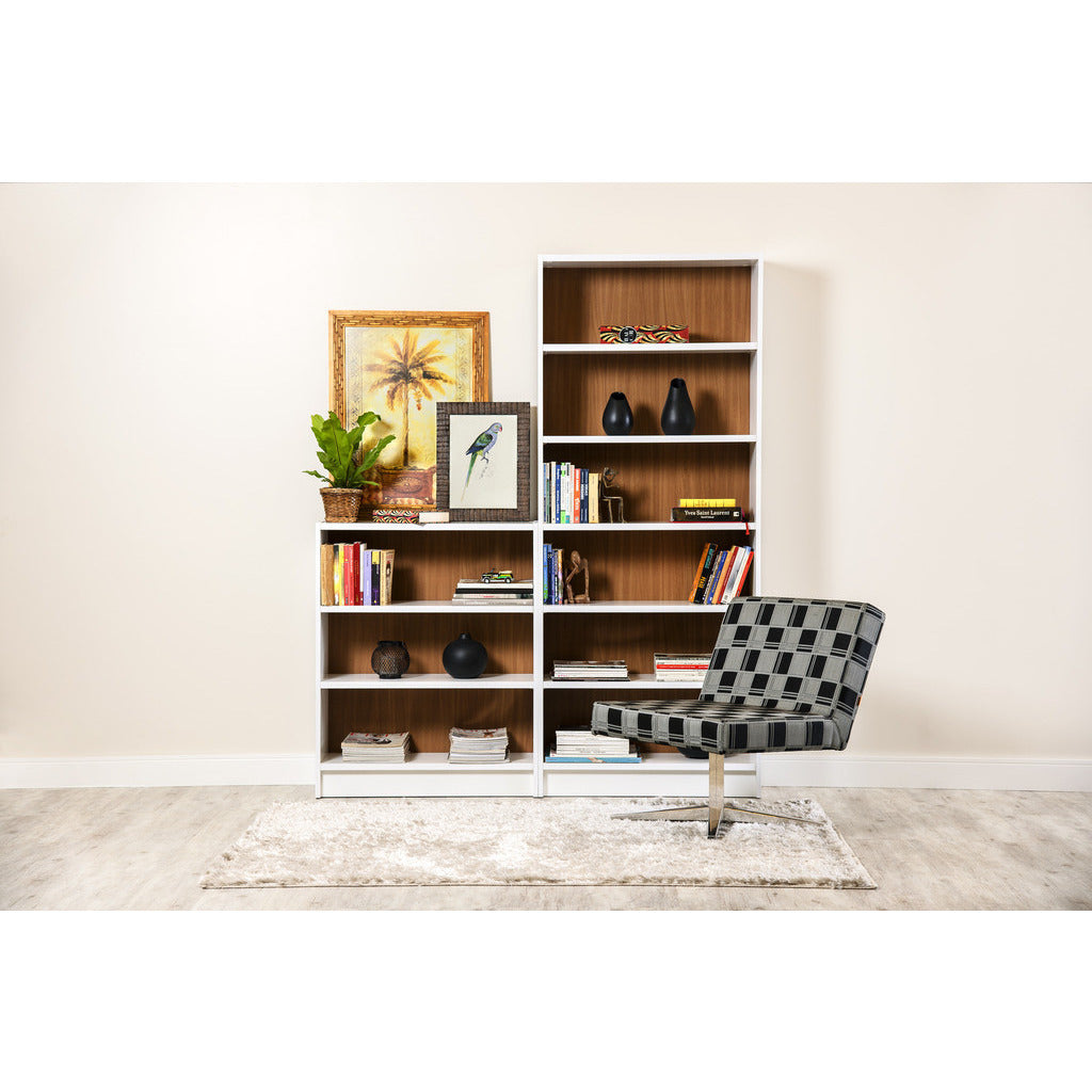 Greenwich 2 - Piece Bookcase 9 - Wide Shelves - living-essentials