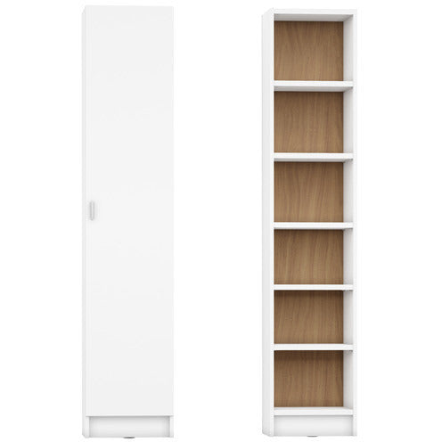 Greenwich 6 - Shelf Narrow Venti 2.0 Bookcase with Doors - living-essentials