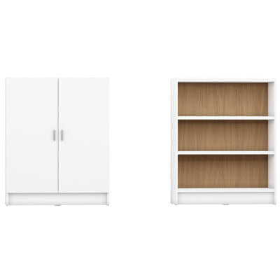 Greenwich 3 - Shelf Wide Grande 2.0 Bookcase with Doors - living-essentials