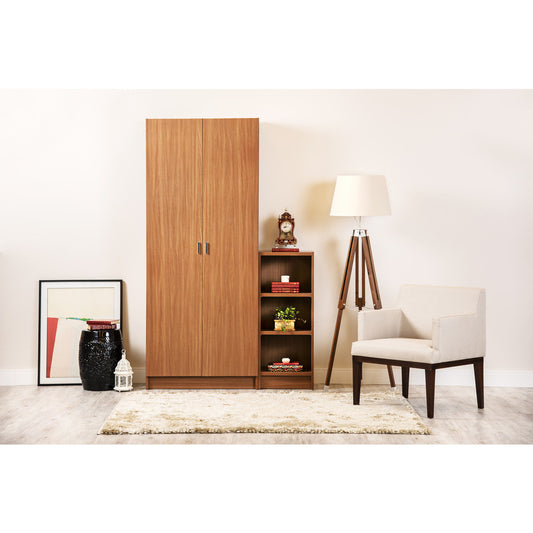 Greenwich 2 - Piece Bookcase 9 - Wide and Narrow Shelves with 2 Wide Doors - living-essentials