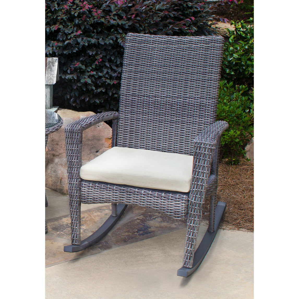 Bayview Driftwood Wicker Rocking Chair - living-essentials