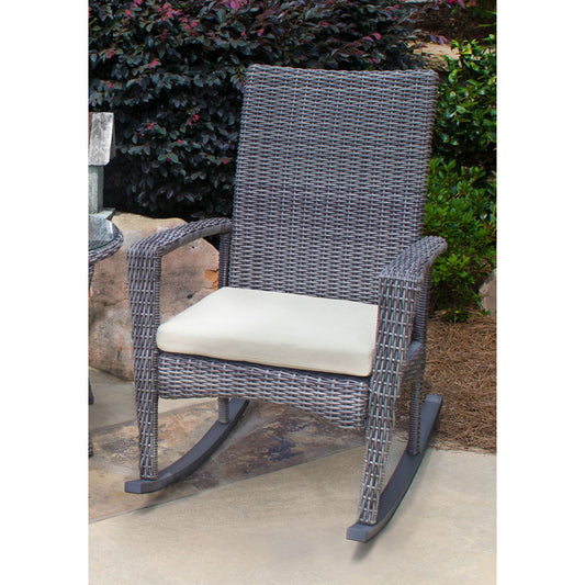 Bayview Driftwood Wicker Rocking Chair - living-essentials
