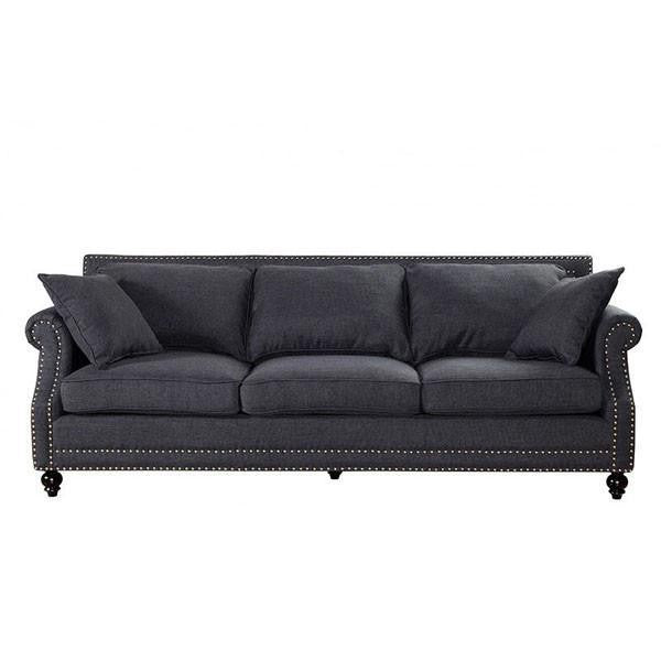 Cambridge Grey Linen Sofa - living-essentials