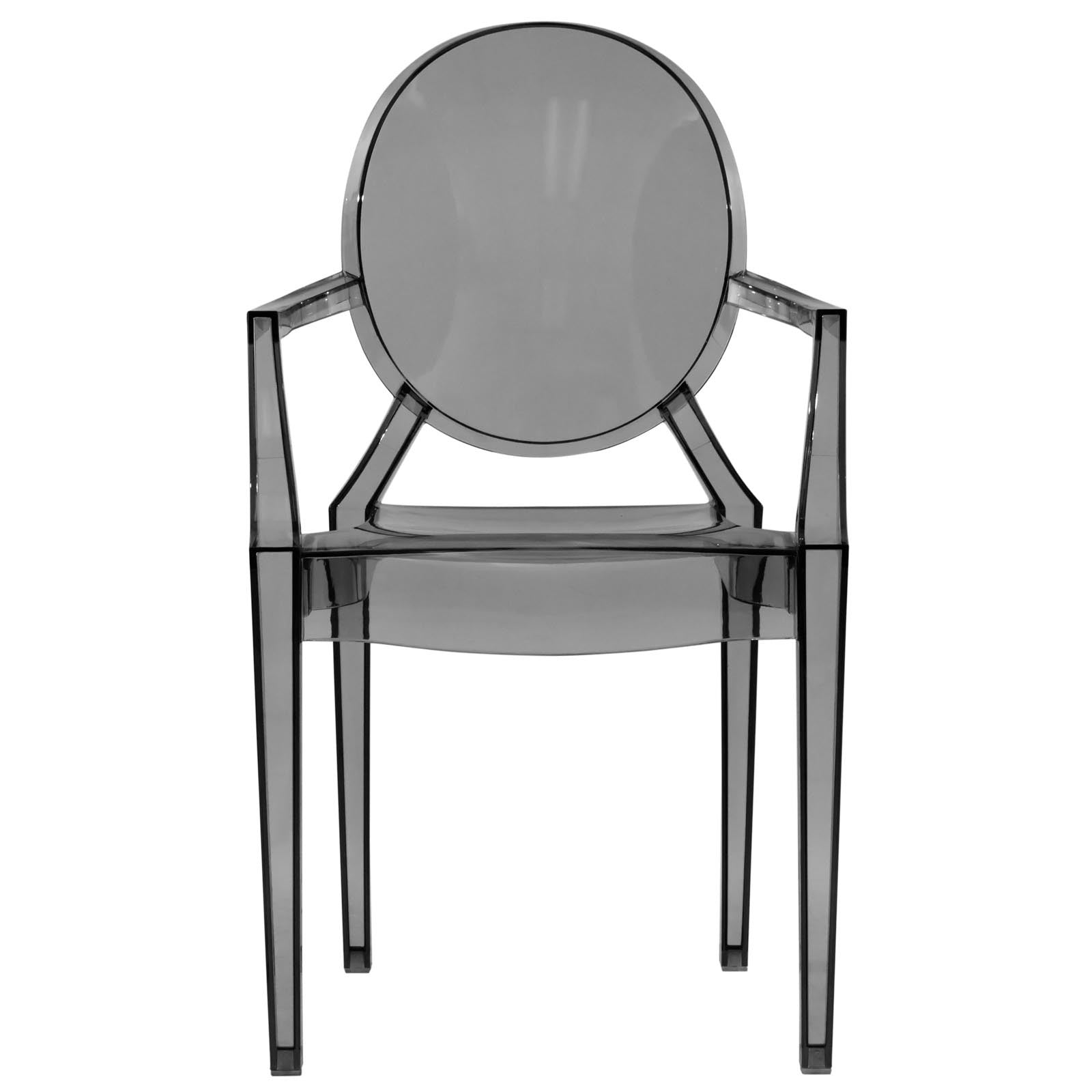 Carsen Black Acrylic Dining Armchair - living-essentials