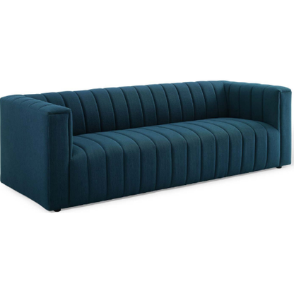 Regal Channel Tufted Upholstered Fabric Sofa - living-essentials
