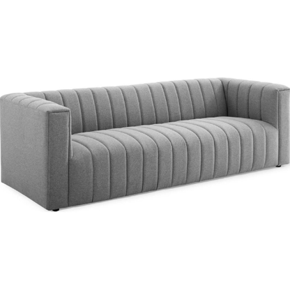 Regal Channel Tufted Upholstered Fabric Sofa - living-essentials