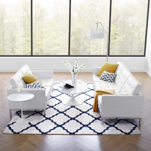 Leisure Tufted Upholstered Faux Leather Sofa and Loveseat Set - living-essentials