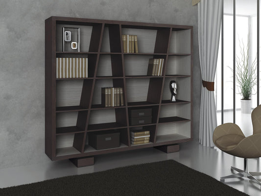 Nell Wenge/Arctic Grey Bookcase - living-essentials