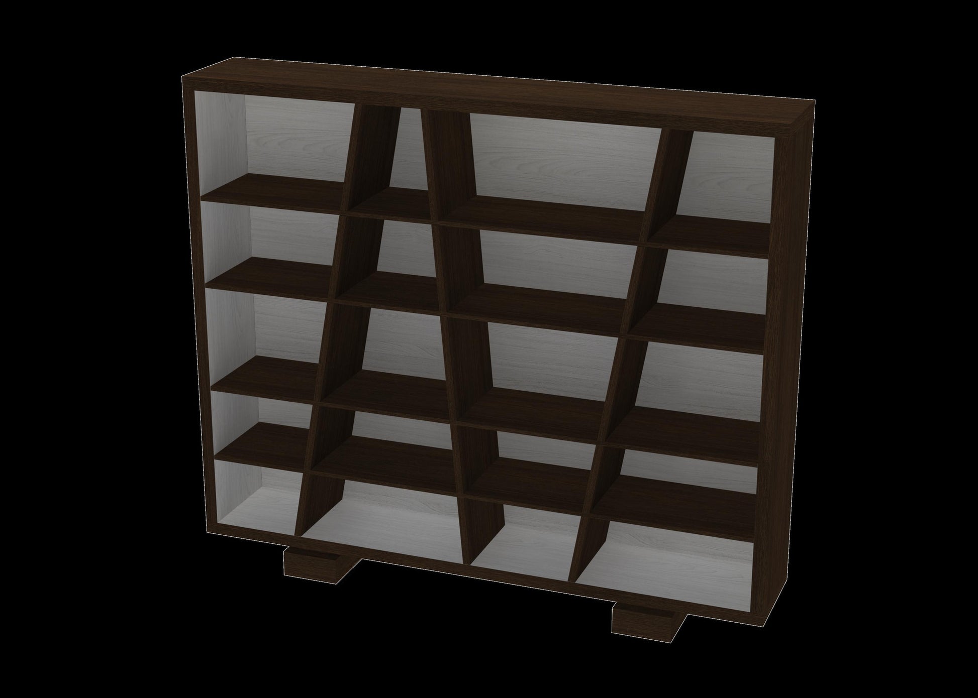 Nell Wenge/Arctic Grey Bookcase - living-essentials