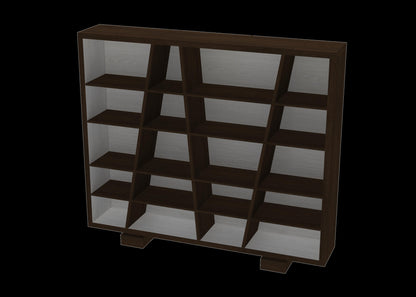 Nell Wenge/Arctic Grey Bookcase - living-essentials