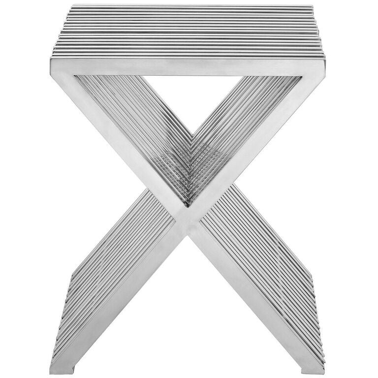 Press Stainless Steel Side Table - living-essentials