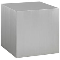Block Stainless Steel Side Table - living-essentials